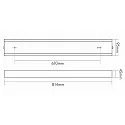 nobilé Tilbehør til LED PANEL - roset 814 med 2-punkts ophæng, 61cm, hvid