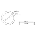 nobilé LED panel 300 R rund, dæmpbar 17W 2100lm 3000K CRI >80
