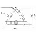 nobilé LED SHOP LIGHT 190, 38W 4000K 3400lm 36°, CRi>90, drejelig 350°, dæmpbar, hvid
