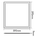 nobilé LED panel Q2S 600 UGR19, 28W 4000lm 4000K CRI 80