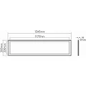 nobilé LED panel FLAT R2S DIM 1-10V 1245X308MM OPAL, dæmpbar 44W 3900lm 3000K 120° CRI >80