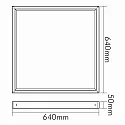 nobilé monteringsramme LED PANEL, hvid