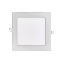 Indbygget downlight LED PANEL FLAT 130 Q 840 350MA OPAL firkantet, standard, ekskl. strømforsyning IP20, mat, titan dæmpbar