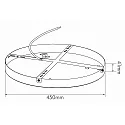 ceiling mounting LED PANEL R Ø 600MM / Ø 780MM round, mechanical, white