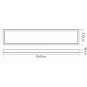 nobilé LED panel LED PANEL AUFBAU UGR<19 til VDU-arbejdsstation, UGR < 19, omskiftelig, 45W 4900lm 3000K CRI >80