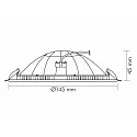 nobilé Indbygningslampe CUOPOLE 135 R dæmpbar IP20, hvid mat dæmpbar 8W 680lm 3000K 120° 120° CRI >80