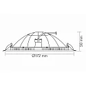 nobilé Indbygningslampe CUOPOLE 160 R dæmpbar IP20, hvid mat dæmpbar 12W 1050lm 3000K 120° 120° CRI >80