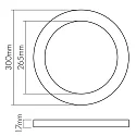 nobilé LED panel 300R IP44 SCCT round, 24W 1200-2340lm 3000/4000/6000K