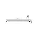 nobilé damp-proof luminaire SCCT 120 multipower IP65, grey 