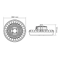 nobilé hall spot F260 SI round LED IP65, black 
