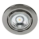 Indbygningsspot DOWNLIGHT C 3830, Ø 8.8cm, drejelig, sort chrom