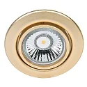 Indbygningsspot DOWNLIGHT C 3830, Ø 8.8cm, drejelig, guld mat