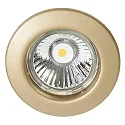 Indbygningsspot DOWNLIGHT C 1830, Ø 8cm, fastsaettes, guld mat