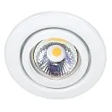 Indbygningsspot DOWNLIGHT C 3840, Ø 7cm, drejelig, hvid