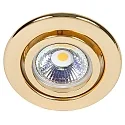 Recessed spot DOWNLIGHT C 3840, Ø 7cm, swiveling, 24 carat gold-plated