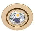 Indbygningsspot DOWNLIGHT C 3840, Ø 7cm, drejelig, guld