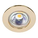 Indbygningsspot DOWNLIGHT C 3860, Ø 5.5cm, fastsaettes, guld 24 karat forgyldt