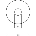 nobilé Recessed luminaire for starry sky C 392, Ø 4cm, G4, chrome