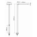nobilé work lamp EW-5525 for VDU workstation, direct / indirect IP40, opal, white matt dimmable