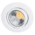 Indbygningsspot DOWNLIGHT D 3830, Ø 8.8cm, drejelig, hvid mat