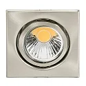 Indbygningsspot DOWNLIGHT D 3830 Q, firkantet, 8.5 x 8.5cm, drejelig, nikkel børstet