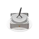nobilé Downlight 5068 ECO FLAT SCCT 38° DIM C rund, svingbar, CCT Switch IP40, hvid mat dæmpbar