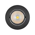 Downlight 5068 ECO FLAT SCCT 38° DIM C rund, svingbar, CCT Switch IP40, sort mat dæmpbar