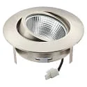 nobilé Downlight 5068 ECO FLAT SCCT 38° DIM C rund, svingbar, CCT Switch IP40, nikkel børstet dæmpbar