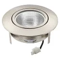 nobilé Downlight 5068 ECO FLAT SCCT 38° DIM C rund, svingbar, CCT Switch IP40, nikkel børstet dæmpbar
