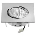 nobilé Downlight 5068Q ECO FLAT SCCT 38° DIM C firkantet, svingbar, CCT Switch IP40, chrom mat dæmpbar