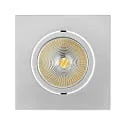 Indbygget downlight ECO FLAT 5068Q DIM / 38° rund, CCT Switch, dæmpbar IP40, chrom mat dæmpbar