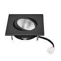 nobilé Downlight 5068Q ECO FLAT SCCT 38° DIM C firkantet, svingbar, CCT Switch IP40, sort mat dæmpbar