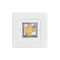downlight A 5068 T FLAT RQ LED swivelling, square, powder coated, white matt dimmable
