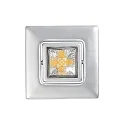 Downlight A 5068 T FLAT RQ LED svingbar, firkantet, chrom mat, pulverlakeret dæmpbar