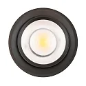 Spot 9W DS rund IP20, sort mat dæmpbar