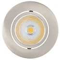 recessed luminaire 5068 ECO FLAT BIO dimmable IP40, clear, brushed nickel dimmable 8W 530lm 5000K CRI 97