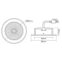 nobilé downlight 5068 ECO FLAT TUN round IP40, black matt 