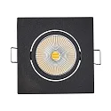 downlight 5068Q DTW swivelling, Dim-To-Warm IP40, clear, black matt dimmable
