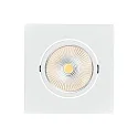 Downlight 5068Q ECO FLAT BIO firkantet IP40, hvid mat dæmpbar