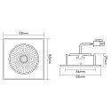 downlight 5068Q ECO FLAT TUN square IP40