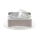 nobilé downlight 5068 ECO DOB round, swivelling, incl. driver, set of 1 IP40, white matt dimmable