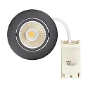 Downlight 5068 ECO DOB rund, svingbar, inkl. driver, sæt med 1 IP40, sort mat dæmpbar