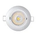 downlight 5068 DTW swivelling, Dim-To-Warm IP40, chrome matt, clear dimmable