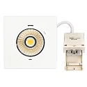 Downlight 5068Q ECO DOB firkantet IP40, hvid mat dæmpbar