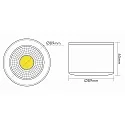 Downlight A 5068 BIO svingbar LED IP40