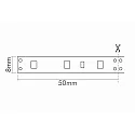 nobilé LED Strip Flexible LED SMD 3528, 12V, 4.8W/m, BLÅ, 200cm