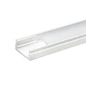 U-profil 2OP, opal, hvid mat