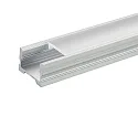 U-profil 3TP, aluminium, gennemsigtig