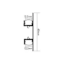 nobilé monteringsprofil SURFACE 1 up / down, opal, hvid mat