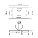 nobilé Tilbehør til Flexible LED SMD 3528 - Tilslutning, fast, sæt med 5